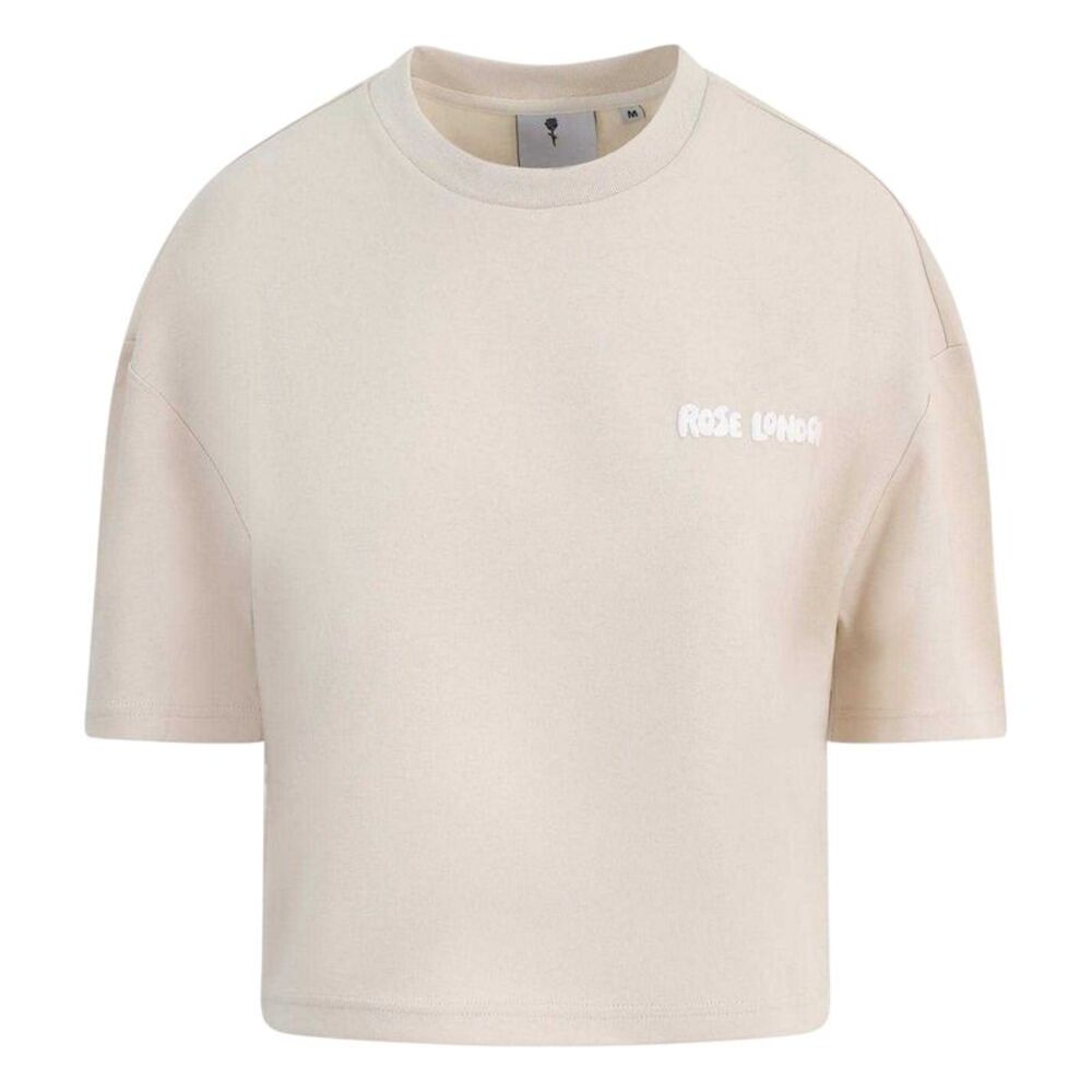 Rose London Womens/Ladies Authentic Crop T-Shirt / Summer Sand